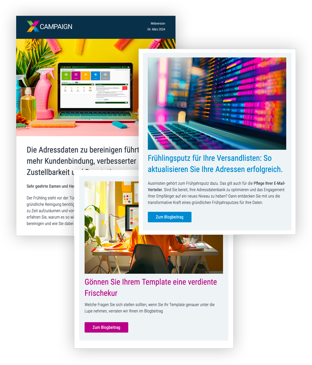 Individuelles Design für Ihre Newslettervorlage